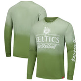 Boston Celtics Sportiqe Unisex Sun Fade Vintage Mohave Long Sleeve T-Shirt Olive