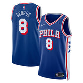 Paul George Philadelphia 76ers Unisex 2024 Offseason Addition Swingman Jersey Royal