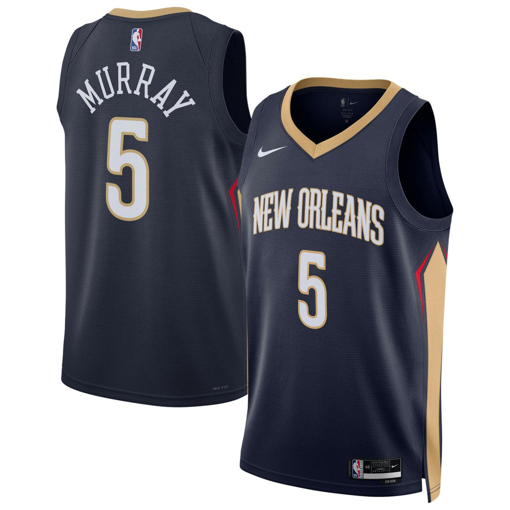 NBA Dejounte Murray New Orleans Pelicans Unisex 2024 Offseason Addition Swingman Jersey - Navy