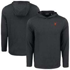 Baltimore Orioles Cutter & Buck Coastline Epic Comfort Recycled Eco Hoodie Long Sleeve T-Shirt - Black Hoodies