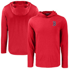 Boston Red Sox Cutter & Buck Coastline Epic Comfort Recycled Eco Hoodie Long Sleeve T-Shirt - Red Hoodies