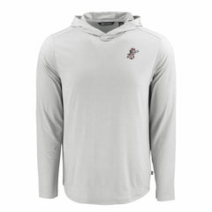 Cincinnati Reds Cutter & Buck Coastline Epic Comfort Recycled Eco Hoodie Long Sleeve T-Shirt - Gray Hoodies