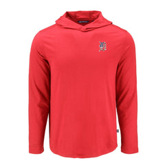 Detroit Tigers Cutter & Buck Coastline Epic Comfort Recycled Eco Hoodie Long Sleeve T-Shirt - Red Hoodies