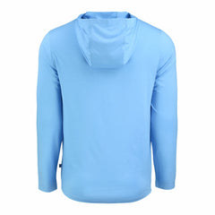 Kansas City Royals Cutter & Buck Coastline Epic Comfort Recycled Eco Hoodie Long Sleeve T-Shirt - Powder Blue Hoodies