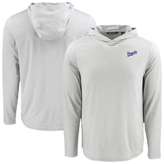 Kansas City Royals Cutter & Buck Coastline Epic Comfort Recycled Eco Hoodie Long Sleeve T-Shirt - Gray Hoodies