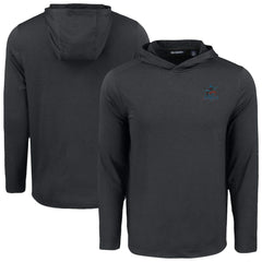 Miami Marlins Cutter & Buck Coastline Epic Comfort Recycled Eco Hoodie Long Sleeve T-Shirt - Black Hoodies