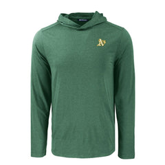 Athletics Cutter & Buck Coastline Epic Comfort Recycled Eco Hoodie Long Sleeve T-Shirt - Green Hoodies