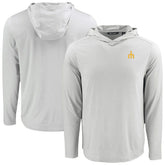 Seattle Mariners Cutter & Buck Coastline Epic Comfort Recycled Eco Hoodie Long Sleeve T-Shirt - Gray Hoodies