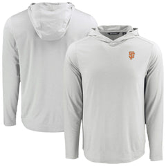 San Francisco Giants Cutter & Buck Coastline Epic Comfort Recycled Eco Hoodie Long Sleeve T-Shirt - Gray Hoodies