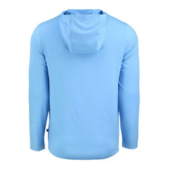 Tampa Bay Rays Cutter & Buck Coastline Epic Comfort Recycled Eco Hoodie Long Sleeve T-Shirt - Light Blue Hoodies