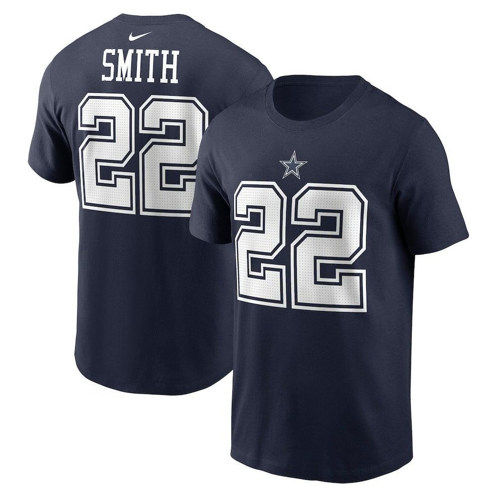 Emmitt Smith Dallas Cowboys Retired Player Name & Number T-Shirt Navy