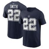 Emmitt Smith Dallas Cowboys Retired Player Name & Number T-Shirt Navy