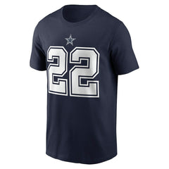 Emmitt Smith Dallas Cowboys Retired Player Name & Number T-Shirt Navy