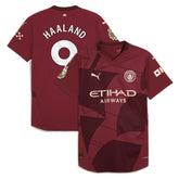 Erling Haaland Manchester City 2024/25 Third Player Jersey Burgundy sale