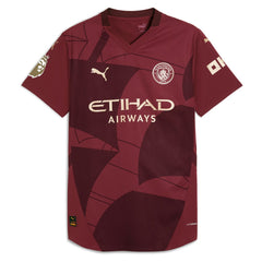 Erling Haaland Manchester City 2024/25 Third Player Jersey Burgundy sale