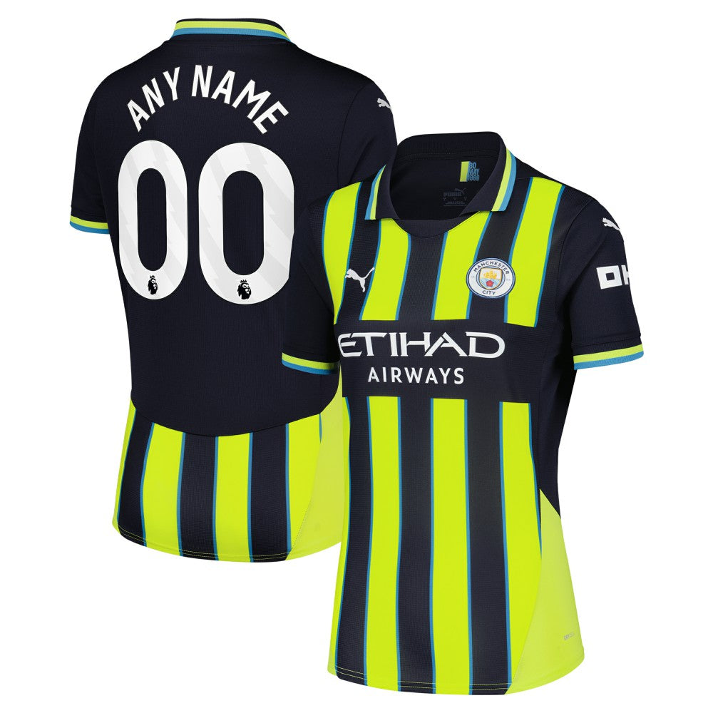 Manchester City Women's 2024/25 Away Replica Custom Jersey Navy