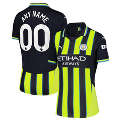 Manchester City Women's 2024/25 Away Replica Custom Jersey Navy