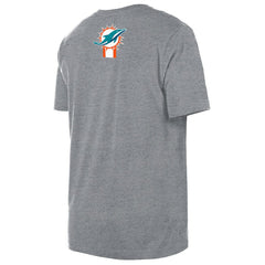 Miami Dolphins New Era 3rd Down High Density Print T-Shirt Gray