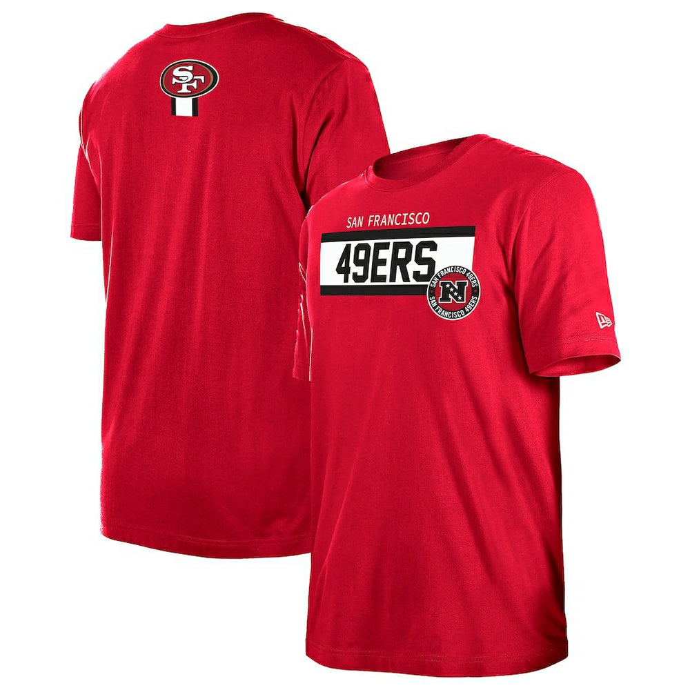 San Francisco 49ers New Era 3rd Down High Density Print T-Shirt Scarlet