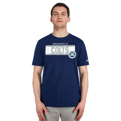 Indianapolis Colts New Era 3rd Down High Density Print T-Shirt Navy
