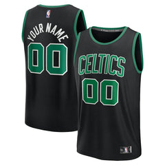 NBA Boston Celtics Youth Fast Break Custom Replica Jersey - Black - Statement Edition