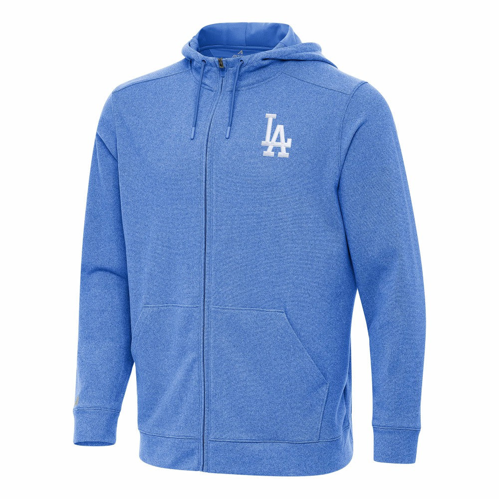 Los Angeles Dodgers Antigua Effortless Full-Zip Hooded Jacket - Heather Royal Jackets