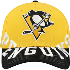 NHL Pittsburgh Penguins Mitchell & Ness Underarch Two-Tone Pro Crown Snapback Hat - Gold/Black