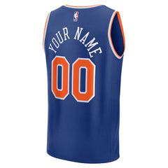 NBA New York Knicks Fast Break Custom Jersey - Icon Edition - Blue