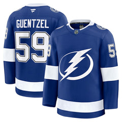 NHL Jake Guentzel Tampa Bay Lightning Fanatics Home Premium Jersey - Blue
