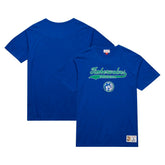Minnesota Timberwolves Hardwood Classics Felt Applique Slub T-Shirt Blue