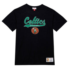 Boston Celtics Hardwood Classics Felt Applique Slub T-Shirt Black