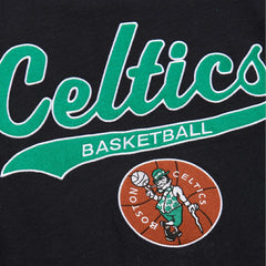 Boston Celtics Hardwood Classics Felt Applique Slub T-Shirt Black