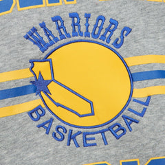 Golden State Warriors Hardwood Classics All Over 4.0 Pullover Sweatshirt Heather Gray
