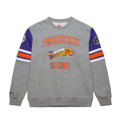 Phoenix Suns Hardwood Classics All Over 4.0 Pullover Sweatshirt Heather Gray