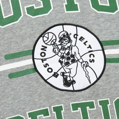 Boston Celtics Hardwood Classics All Over 4.0 Pullover Sweatshirt Heather Gray