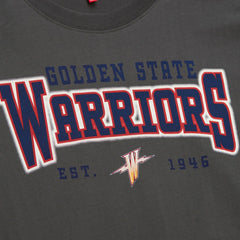 Golden State Warriors Women's Hardwood Classics Oversized Boyfriend T-Shirt Charcoal