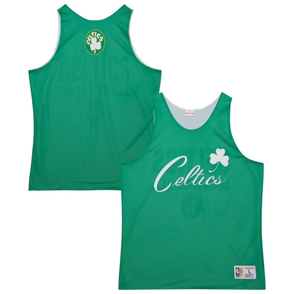 NBA Boston Celtics Hardwood Classics Reversible Mesh Practice Jersey - Kelly Green/White
