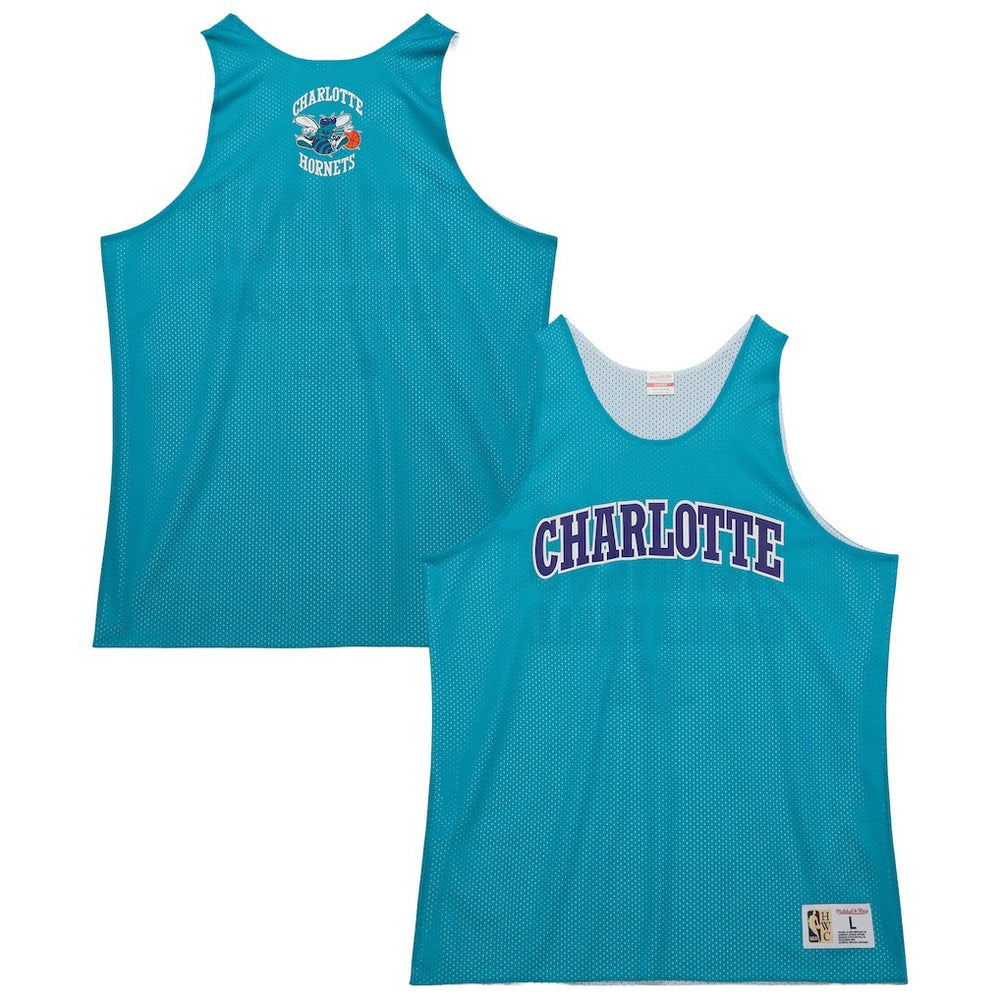 NBA Charlotte Hornets Hardwood Classics Reversible Mesh Practice Jersey - Teal/White