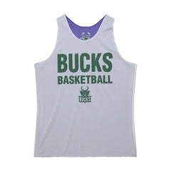 NBA Milwaukee Bucks Hardwood Classics Reversible Mesh Practice Jersey - Purple/White