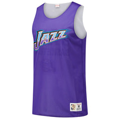 NBA Utah Jazz Hardwood Classics Reversible Mesh Practice Jersey - Purple