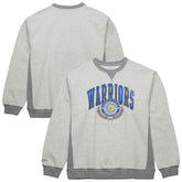 Golden State Warriors Vintage Logo Pullover Sweatshirt Heather Gray