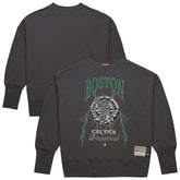 Boston Celtics Women's Hardwood Classics Lightweight Pullover Sweatshirt Charcoal