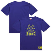 Milwaukee Bucks Hardwood Classics Neon Nights Premium T-Shirt Purple