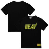 Miami Heat Hardwood Classics Neon Nights Premium T-Shirt Black