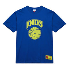 New York Knicks Hardwood Classics Neon Nights Premium T-Shirt Blue