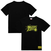 Philadelphia 76ers Hardwood Classics Neon Nights Premium T-Shirt Black