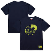 Dallas Mavericks Hardwood Classics Neon Nights Premium T-Shirt Navy