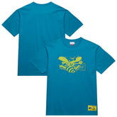 Charlotte Hornets Hardwood Classics Neon Nights Premium T-Shirt Teal