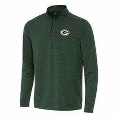 Green Bay Packers Antigua Bright Quarter-Zip Top Green