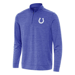 Indianapolis Colts Antigua Bright Quarter-Zip Top Heather Royal